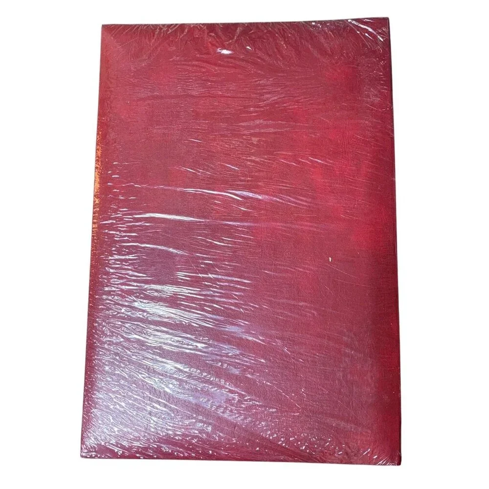 Vintage Photo Album Pioneer Le Memo Refillable Pockets Gold Red Leather Style